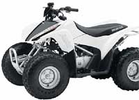 White Honda TRX90