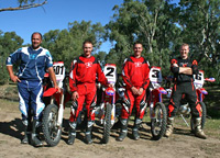 Tony Lockett, Ben Grabham, Damien Grabham and Andrew Coaker