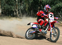 Ben on his way to his third Condo 750 victory
